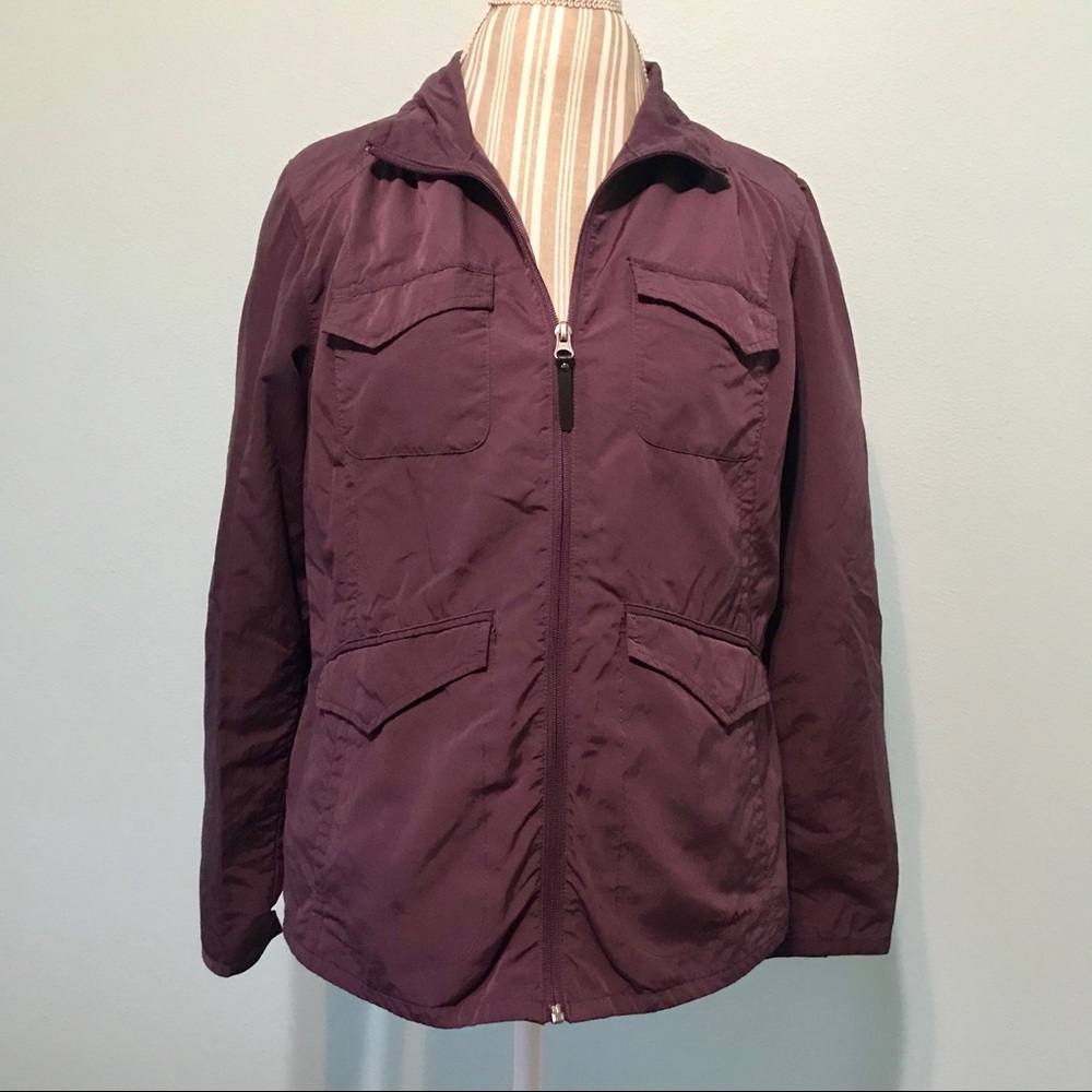Eddie Bauer Purple Lightweight Jacket Size M